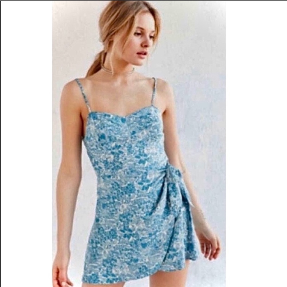 Urban Outfitters Kimchi Blue Mini Romper Wrap